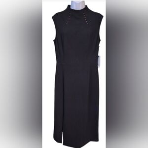 Ivanka Trump Black Sleeveless Midi Dress